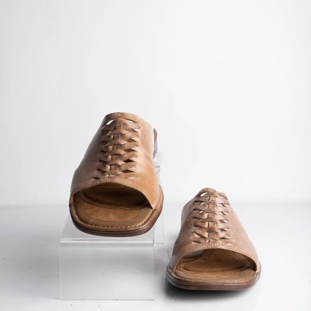 Rockport Mens Maderas Tortoise Shell Sandals Tan Brown US 10 EU 44 NWB